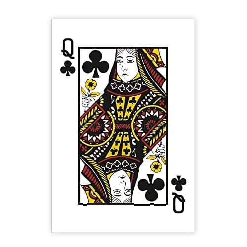 WP WANNA PARTY Kids Card Party Queen Cut-Out Placemat,Multicolor