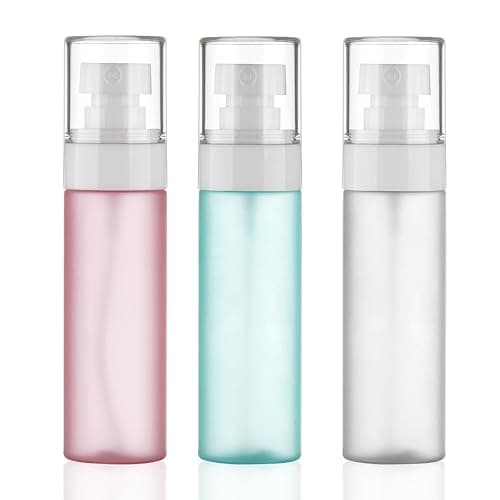 Kitchen GIMS Travel Spray Bottles TSA Approved 3 Pack 22oz65ml Leak Proof Fine Mist Refillable Empty Plastic Spray Bottles for Perfume Essential Oils Toners Hair Face Mist 65 ml