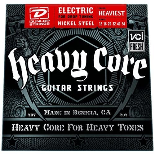 3 Sets of Dunlop DHCN1254 Heaviest Core 6/SET Electric Strings