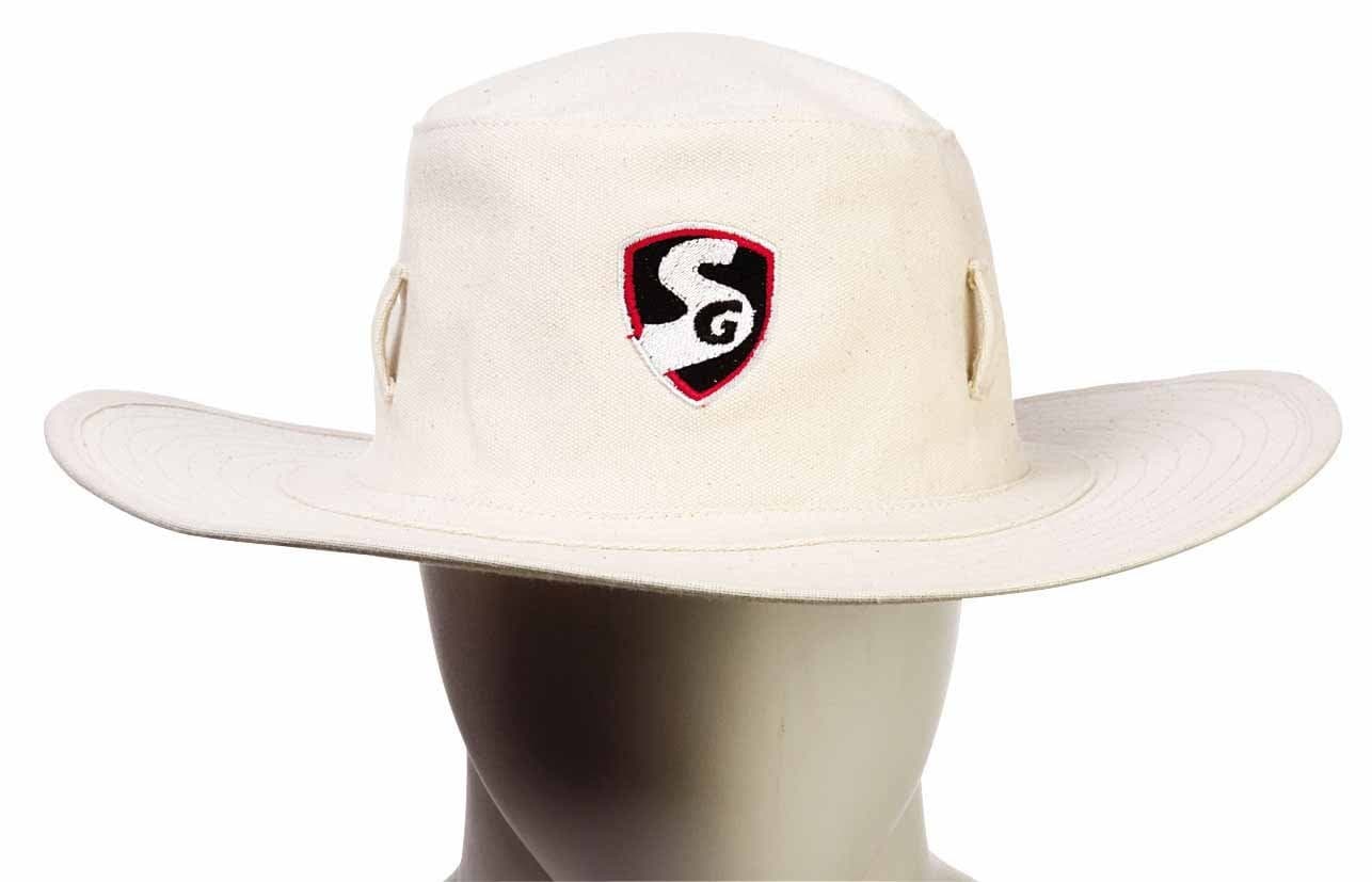 SG Men Canvas Cricket Panama Supreme HAT*, Large, White