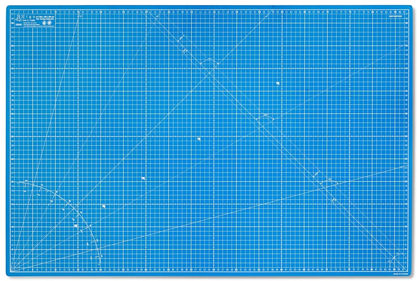 Elan A1 Cutting Mat Blue 5Ply Hobby Board for Crafts 90X60 CM Large Self Healing Cutting Mat A1 Large Craft Board for Sewing Quilting