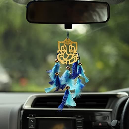 Dream Catcher Car Hanging Colorful Handmade Hanging Dream Catchers Garden Car Outdoor Bedroom Pack of 1 Ganesha Dream Catcher GaneshJiBlue