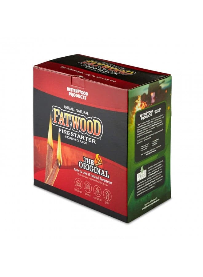 Better Wood Products Fatwood Firestarter Box, 5-Pounds