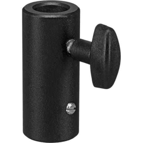 Manfrotto 158 5/8-Inch Adapter Converts 5/8-Inch Light Stand Tip to 5/8-Inch Female Socket - Replaces 3101, Black, 1 Count (Pack of 1)