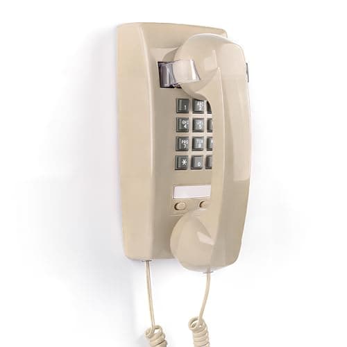 Retro Wall Telephone with Mechanical Ringer Vintage Wall Phones for Landline Wall Mount with Adjustable Volume Old Fashioned Corded Phone for Kitchen Home School Office