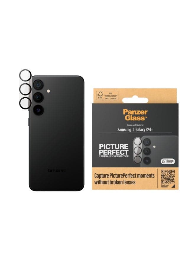 PanzerGlass Picture Perfect Samsung Galaxy S24 Plus| Camera Lens Protector - 4 Layers of Protection w/ Anti-Shatter Layer, Anti-FingerPrint, Smudge-Free, Drop Proof, No Image Distortion