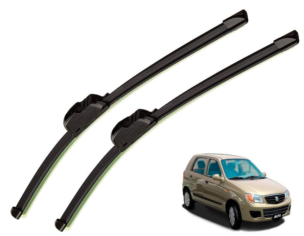 Auto Hub Car Wiper Blade Compatible with Maruti Suzuki Alto, Windshield Car Wiper Blades Alto - Set of 2 Pcs (D-18,P-16)