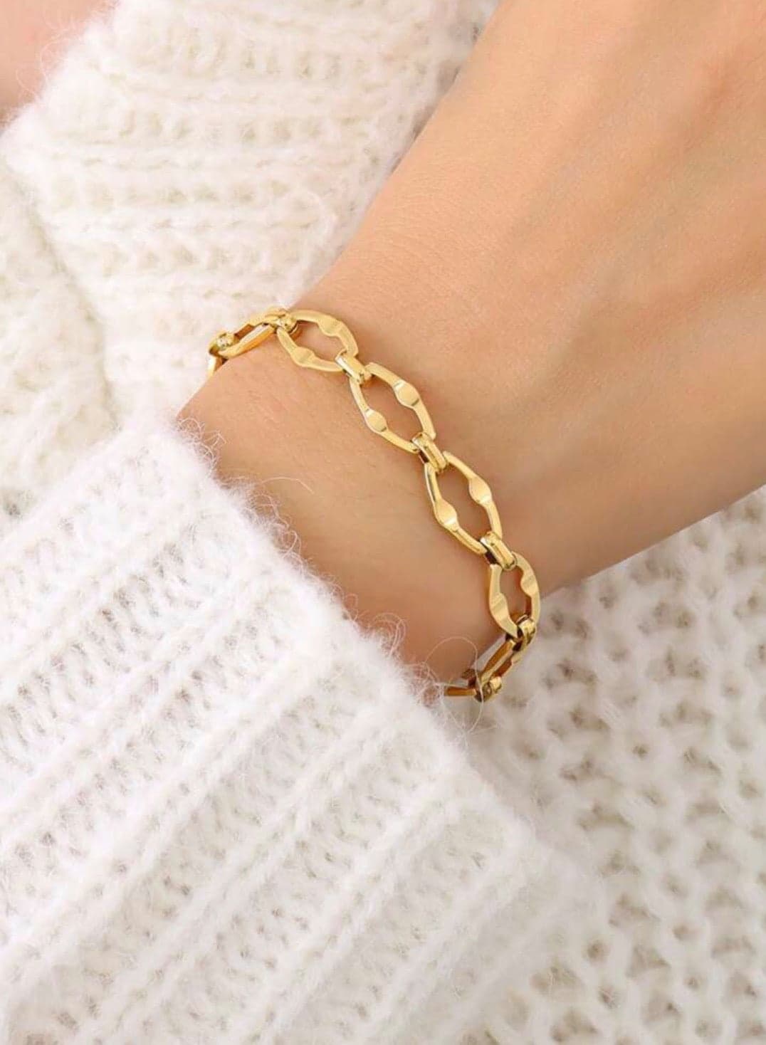18k Gold Plated Stainless Steel Bracelet
