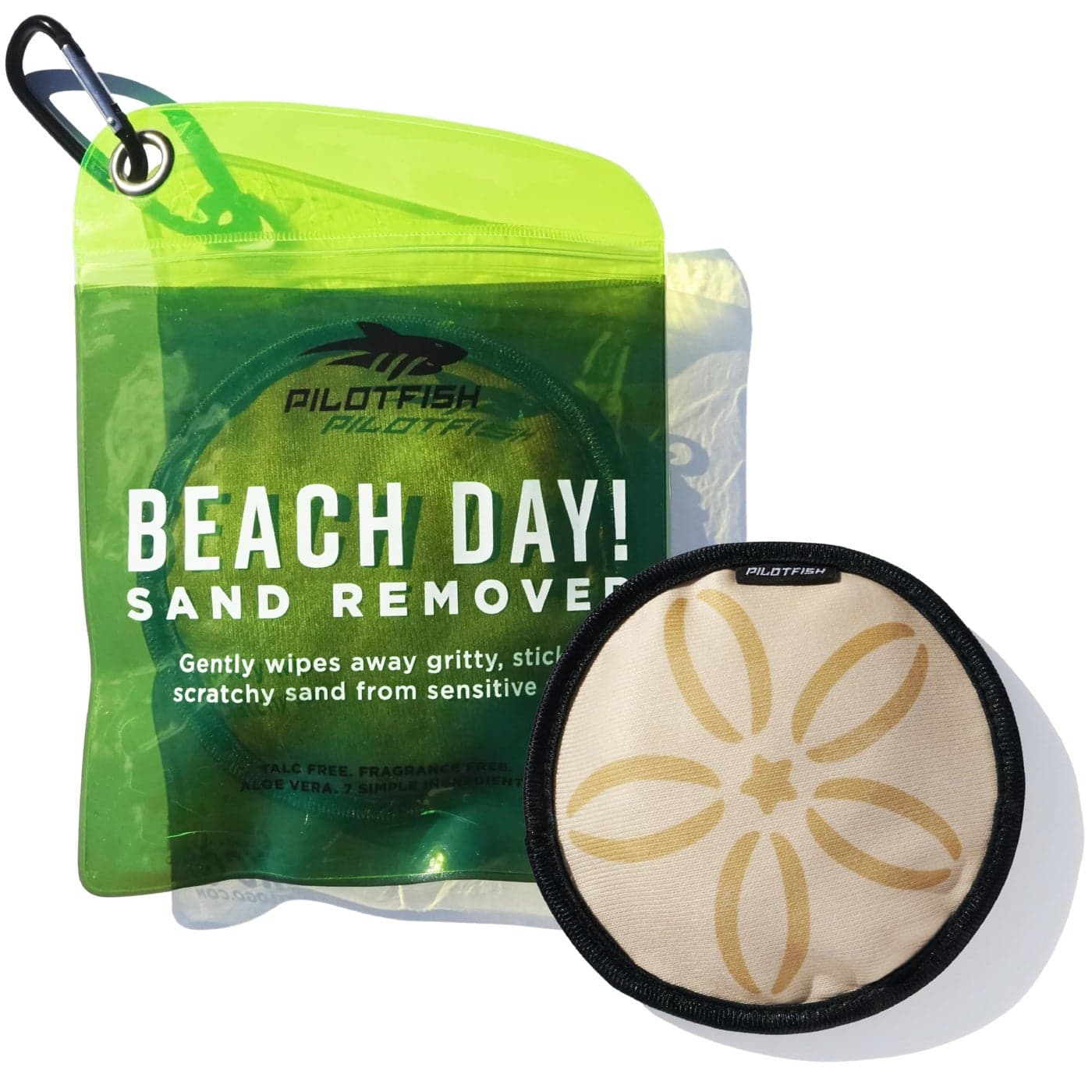 Pilotfish Beach Essentials Sand Remover Bag Gentle SkinFriendly Formula with 7 Natural Ingredients Free of Talc and Fragrance Sand Removal Beach Accessories Must Haves Gifts for Women