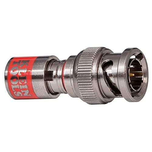 Klein Tools VDV813616 Universal BNC Compression Connectors With Universal Sleeve Technology 10Pack