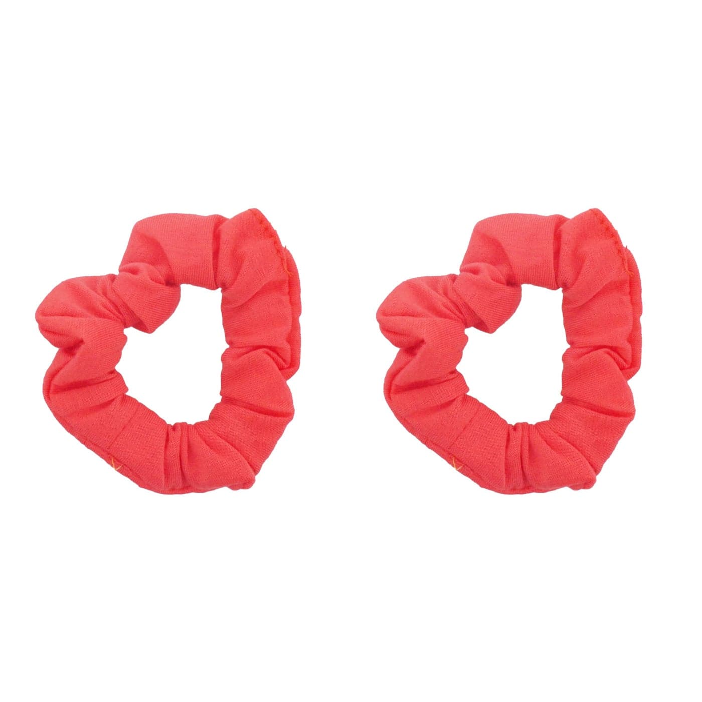 Set of 2 Solid Scrunchies Coral