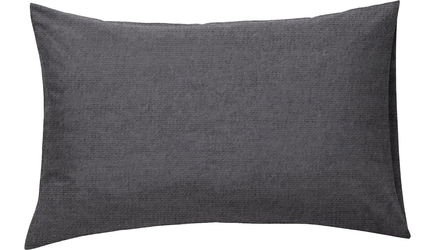 100 Brushed Cotton Soft Flannelette Pillowcase Pair 12 Colours Pillowcase Pair Charcoal