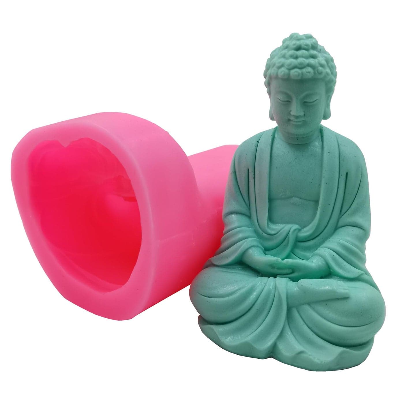 Big Size Buddha Candle Mould Silicone Mold for Handcraft Candle Making Decorated Resin Craft Molds Gypsum Cement Statue Silicone Moulds