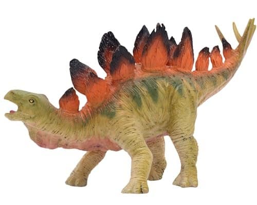 GeminiGenius Stegosaurus Dinosaur World Action Figure Dinosaur Toy Figurine Party and Classroom Prize Supplies Birthday Gift for Kids 312 Years Old