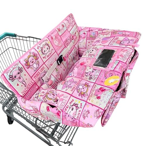 Shopping Cart Cover for Baby2in1 Baby Cart Covers with Portable Cloth Bag Cart Seat Pad for Babies Grocery Cushion Cover RestaurantSuitable for All Supermarkets and Restaurants