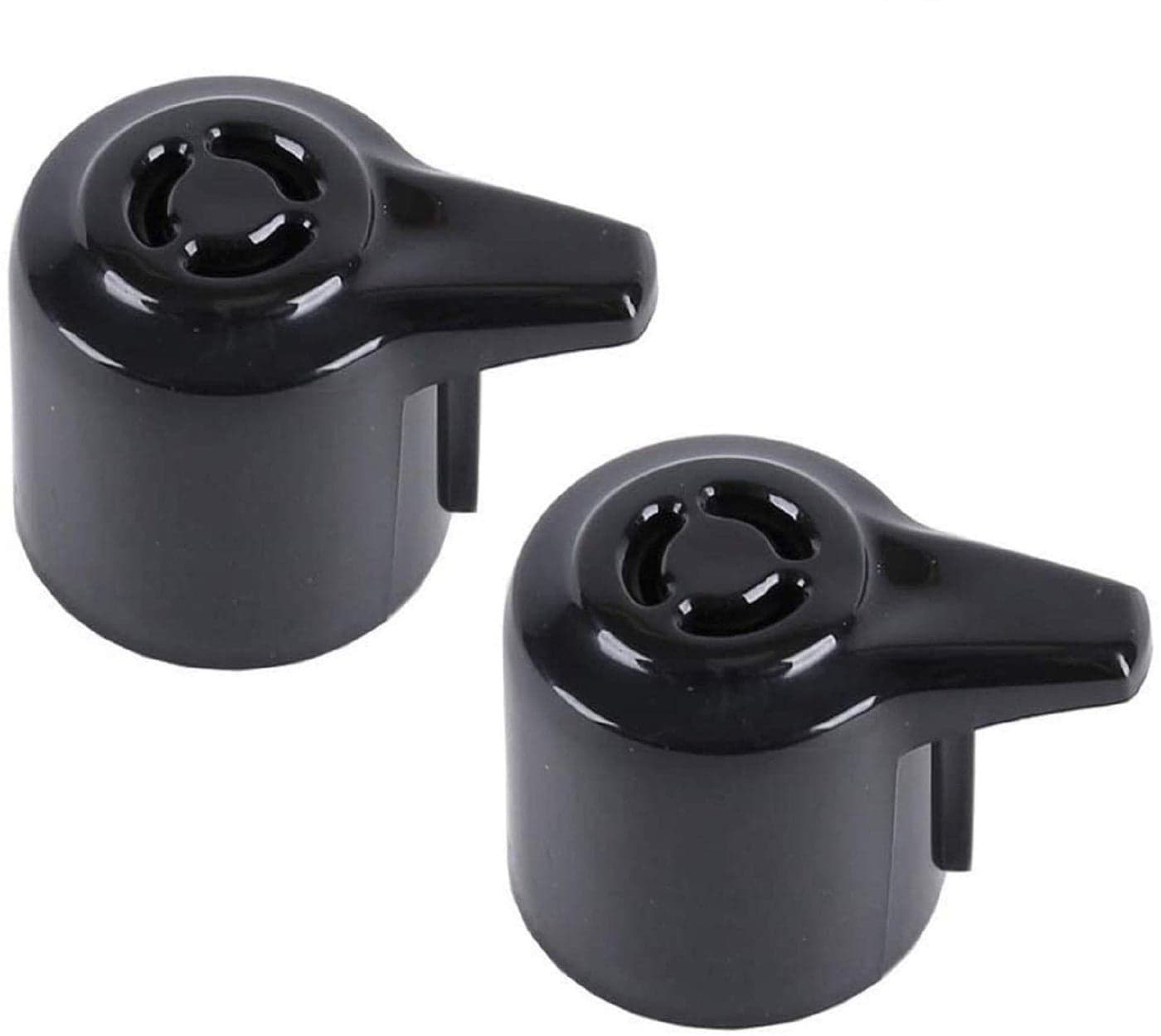 2PCS Steam Release Valve, Universal Pressure Valve for Instant Pot 3, 5, 6, 8 Qt Quart, Steam Release Handle Accessory for Electric Pressure Cooker-(DUO, Black)