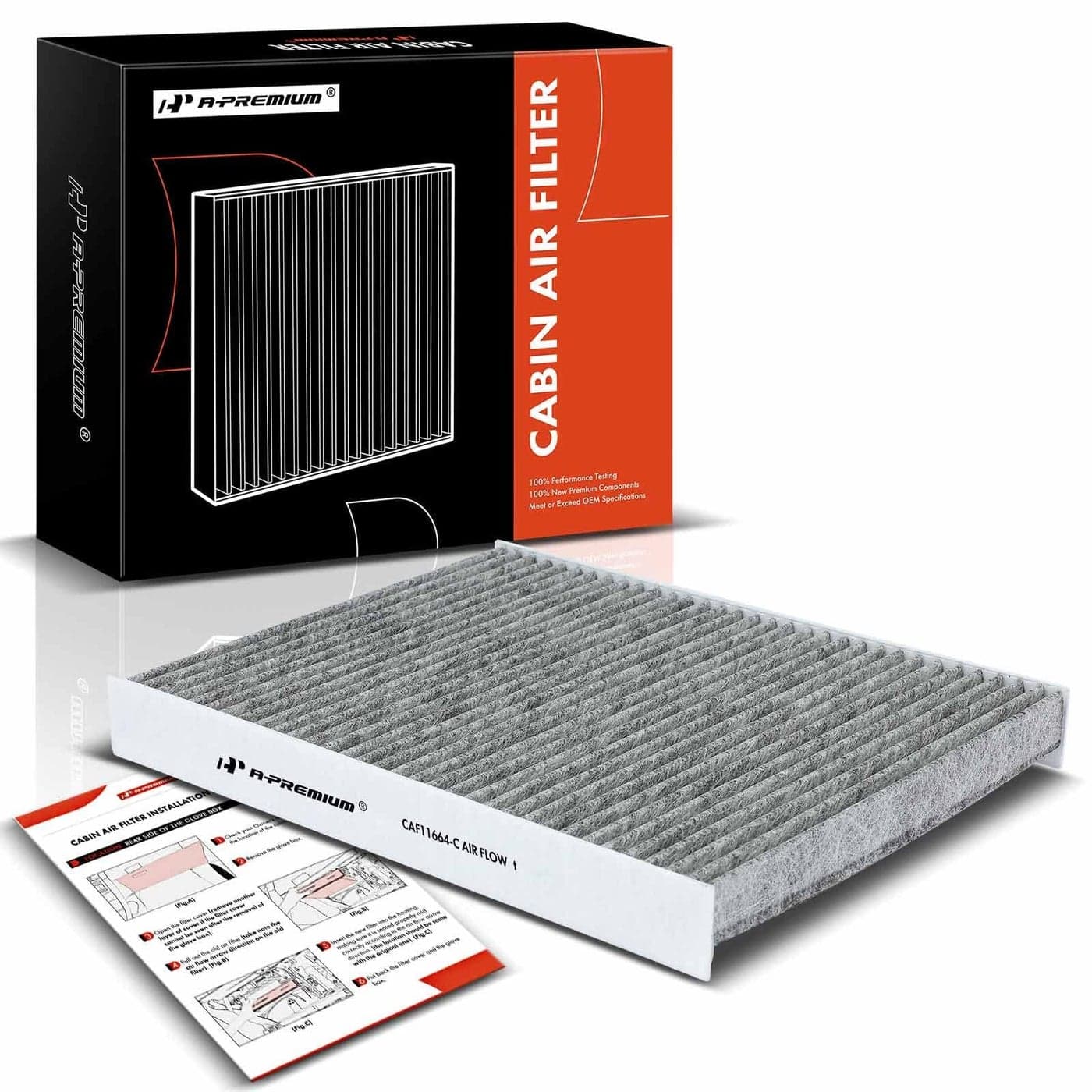 APremium Cabin Air Filter with Activated Carbon Compatible with Hyundai Santa Fe 20092011 Kia Sorento 20112015 Replace 971331U000