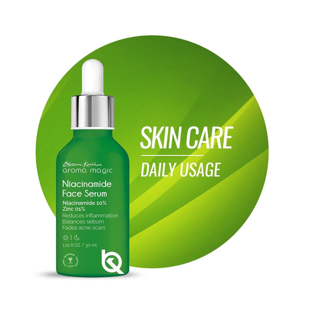 Aroma Magic 10 Niacinamide Face Serum for Acne Marks Enlarged Pores Hydration 1 Zinc PCA Excess OilSebum Control 30ml All Skin Types