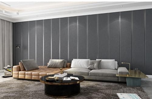 mwpqbd Upgraded Deerskin Velvet Highend Modern Minimalist 3D Wallpaper Plain NonWoven Living Room Bedroom TV Background Wall Paper 208 3937Non Peel and Stick Wallpaper Dark Gray 068