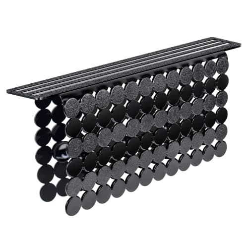 Bligli Plastic Sink Saddle, Sink Divider Mat with Strong Suction Cups, Kitchen Divided Sink Protector Mat for Glassware Dishes, Easy to Clean and No Smell, 9.5" x 12", Clear