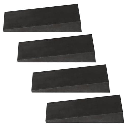 eoere 4 PCS 4" x 2" Beveled Washers 6.5 Degree Triangle Flange Shim Right Angle Underpinning Tapered Wedges, Carbon Steel