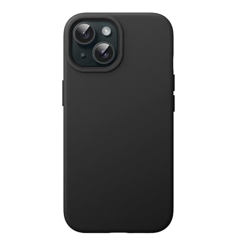 JETech Silicone Case for iPhone 15 Plus 67Inch SilkySoft Touch FullBody Protective Phone Case Shockproof Cover Black