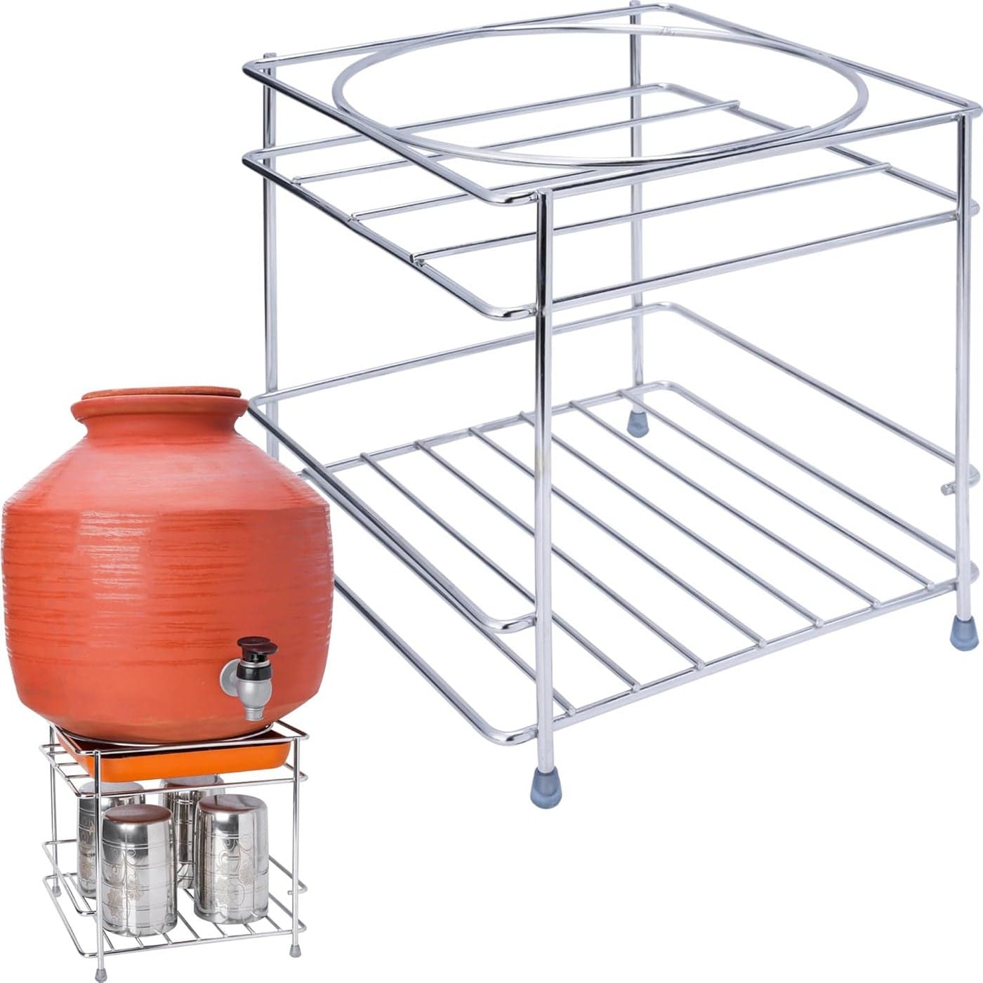 FIRIS Matka Stand for Water Pot Pot Stand for water pot Water Pot Stand for Kitchen Matka Stand for Kitchen Round Surface Matka Stand