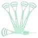Fecawd 100 Counts Disposable Tongue Scraper with Dental Picks Plastic Tongue ScrubberBPA Free Tongue Cleaner Scrapers Reduce Bad Breath and Fresh BreathGreen