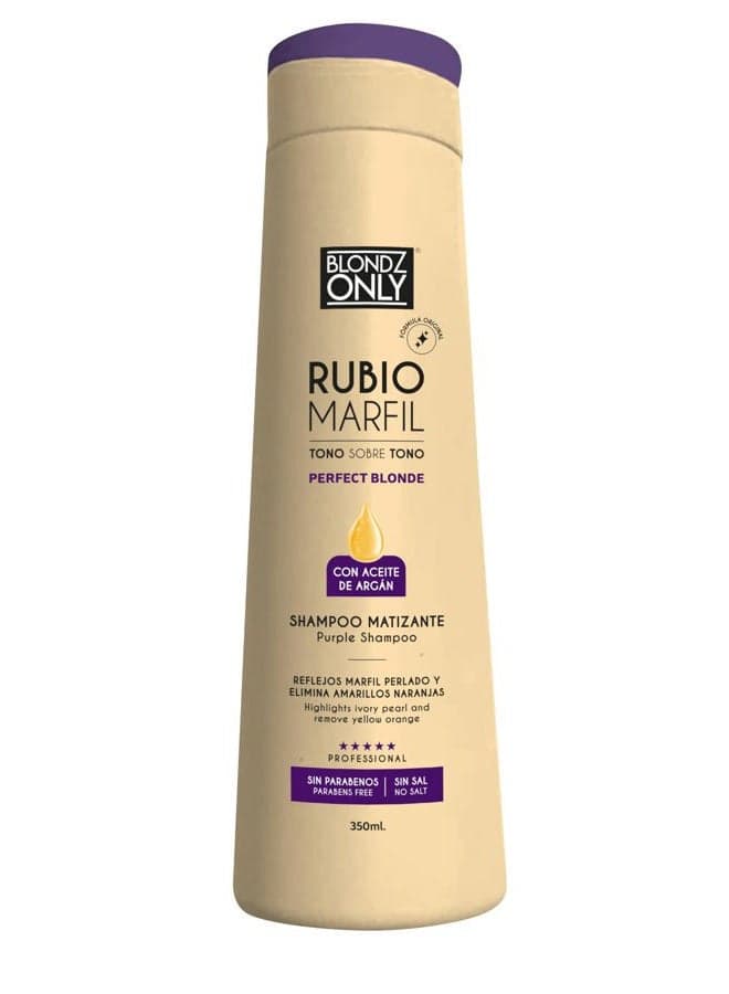 Purple Shampoo Rubio Marfil Ivory Blonde with Argan Oil Perfect Blonde 11.8 Fluid Ounce (350 ml)