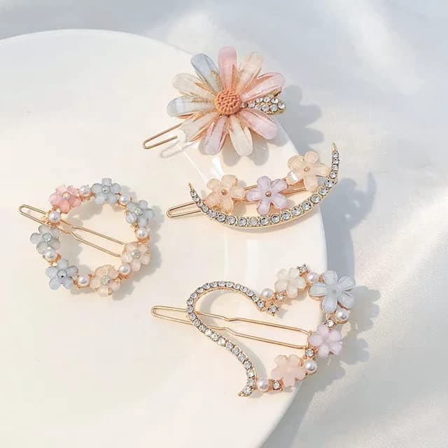 Hair clip tic tac slides crow HAIR pin claw accessories boby pins clutcher heart women girls