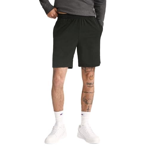 Champion Men's Sport Shorts, Standard Fit, 7 Inch Inseam, Lightweight Fabric, Moisture-Wicking, Available in Regular and Big & Tall, Black, XX-Large