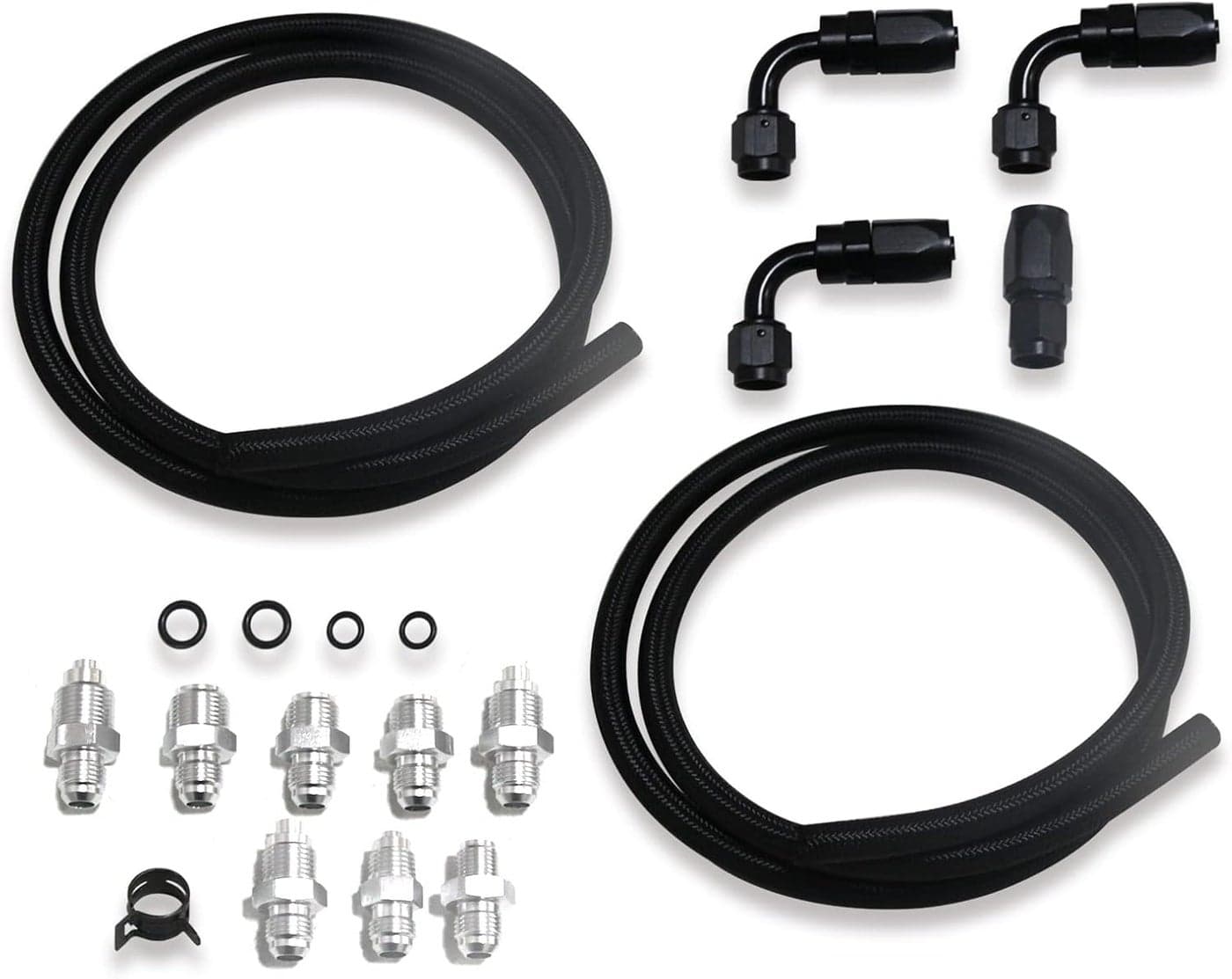 WnSEu Universal Power Steering Pump Hose Kit for LS Swap LS1 LS3