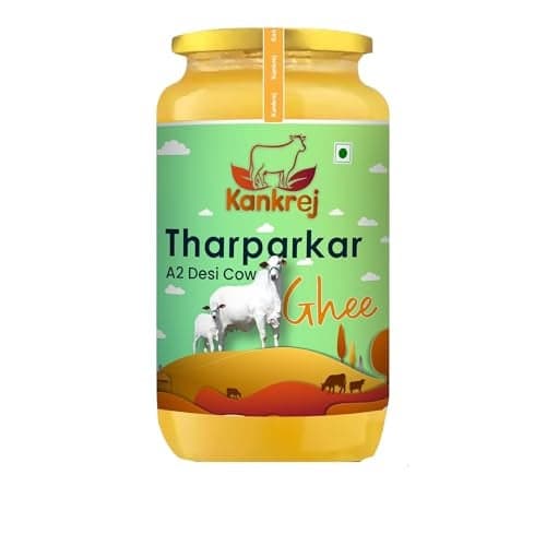 Kankrej A2 Desi Tharparkar Cow Ghee | Hand churned Vedic Bilona Method Ghee Glass Bottle (100ml)