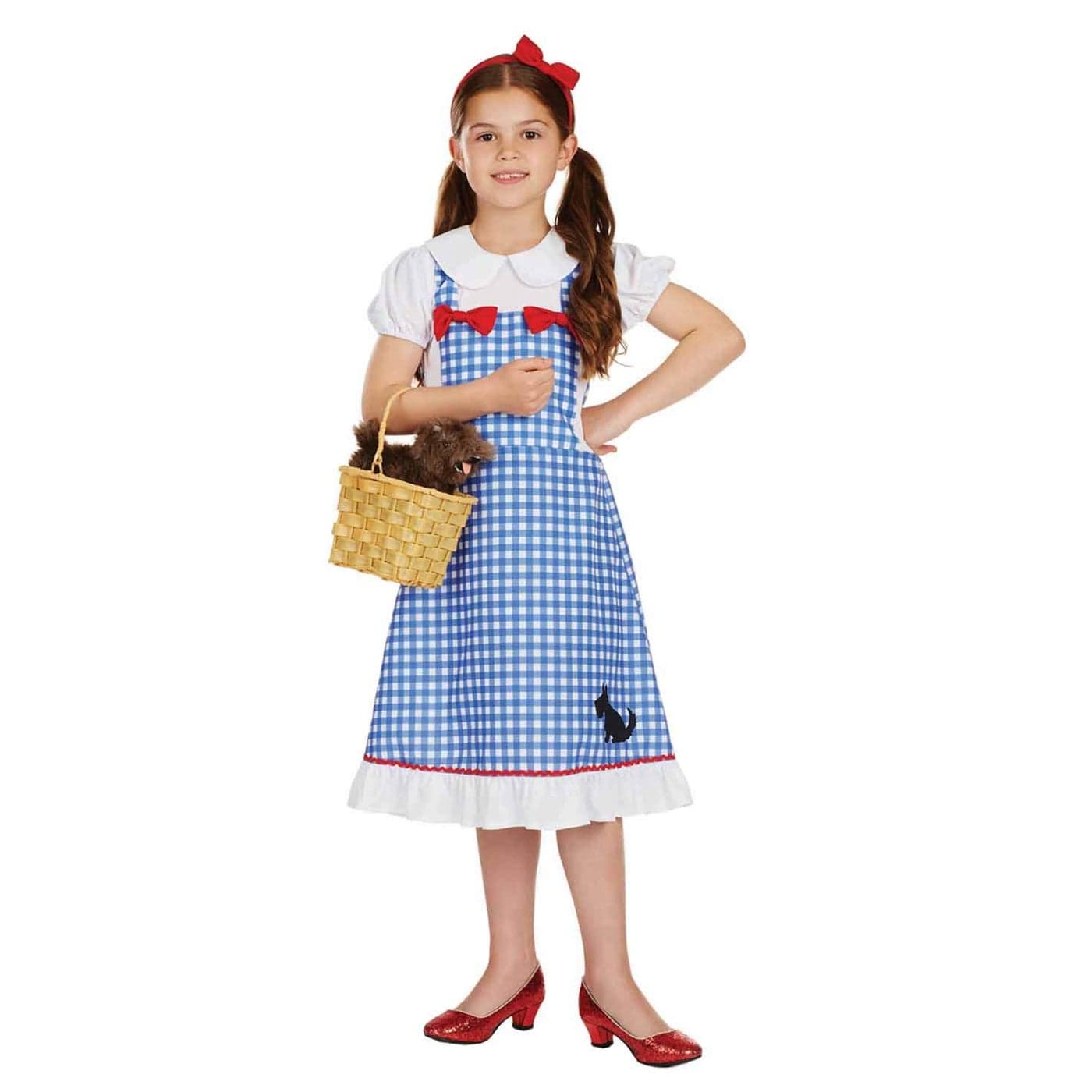 fun shack Dorothy Costume For Girls Kids Dorothy Dress Classic Dorothy Outfit For Halloween And Dress Up Medium