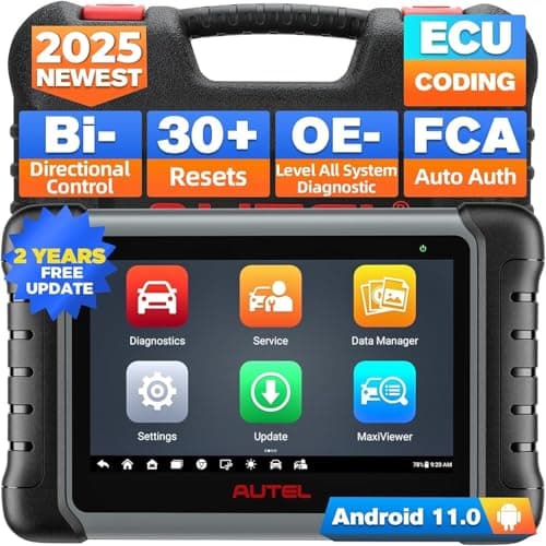 Autel MaxiPRO MP808S Scanner 2025 Bidirectional Scan Tool 2Year Update Advanced ECU Coding as MP900BT MS906 PRO 30 Service All System Diagnostic Upgraded of MX900 MK900BT MK808S MP808BT PRO