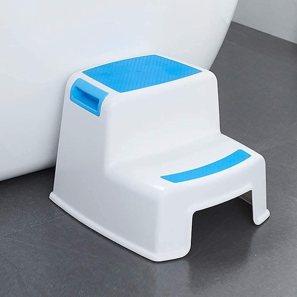 Sisliya Two Step Stool Bathroom and Kitchen Dual Height Stepping Stool for Toddlers and Children Toilet Potty Training for Kids Multi Color Portable Double Step Slip Resistant