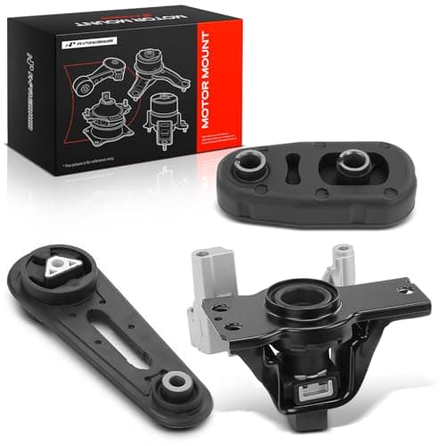 APremium 3PCS Engine Motor Mount and Torque Strut Mount Set Compatible with Nissan Sentra 20072012 L4 20L DOHC Automatic CVT Transmission