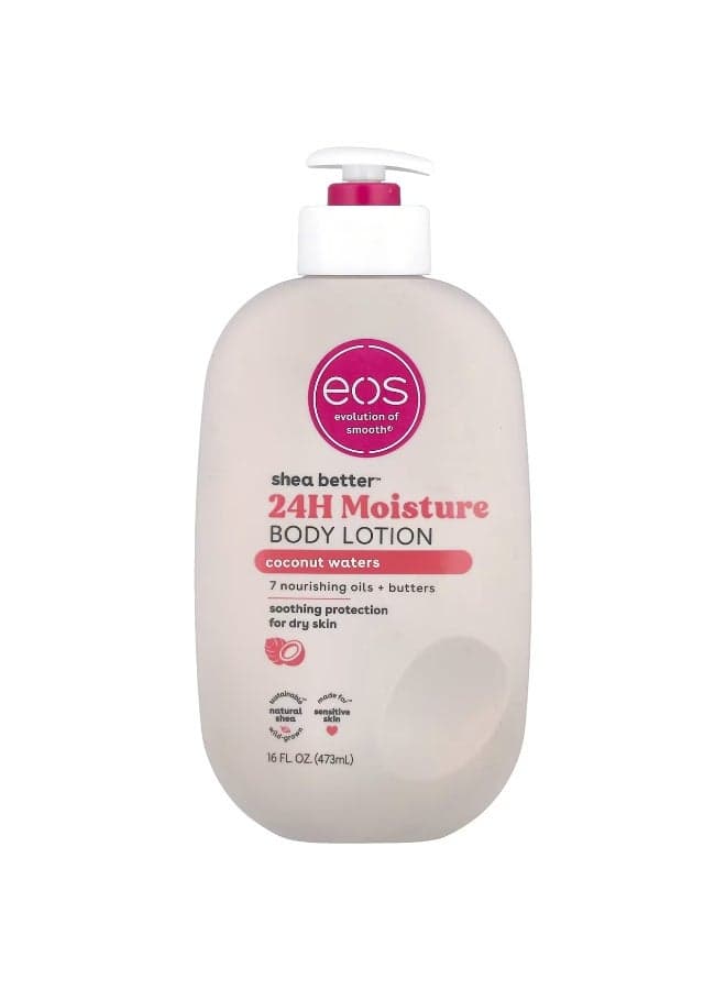 EOS, Shea Better™, 24H Moisture Body Lotion, Coconut Waters, 16 fl oz (473 ml)