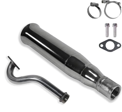 JMCHstore Central Trumpet Pipe for Predator 212 wMonster Mega Moto MMB80 MMB105 Coleman RB100 Motovox MBX10 Baja DB30 97cc For Orxyearth Dirt Kids Mini Bike Angled Riser needed