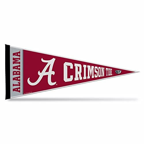 Rico Industries NCAA Alabama Crimson Tide Exclusive 12 x 30 Felt Wall Dcor Pennant Great for HomeBed RoomMan Cave Dcor