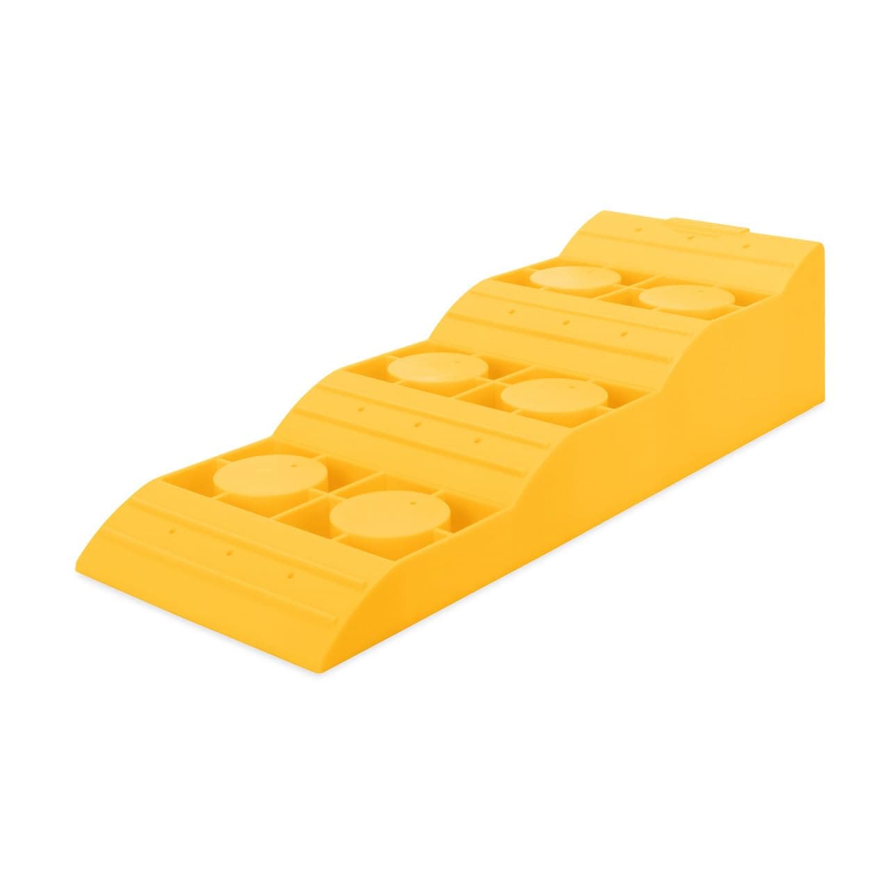 Camco CamperRV TriLeveler Features Durable Lightweight Trailer Ramp Design wNonSlip Surface Builtin Handle Up to 378 of Lift for RV Leveling 3500 lb Load Capacity 21027