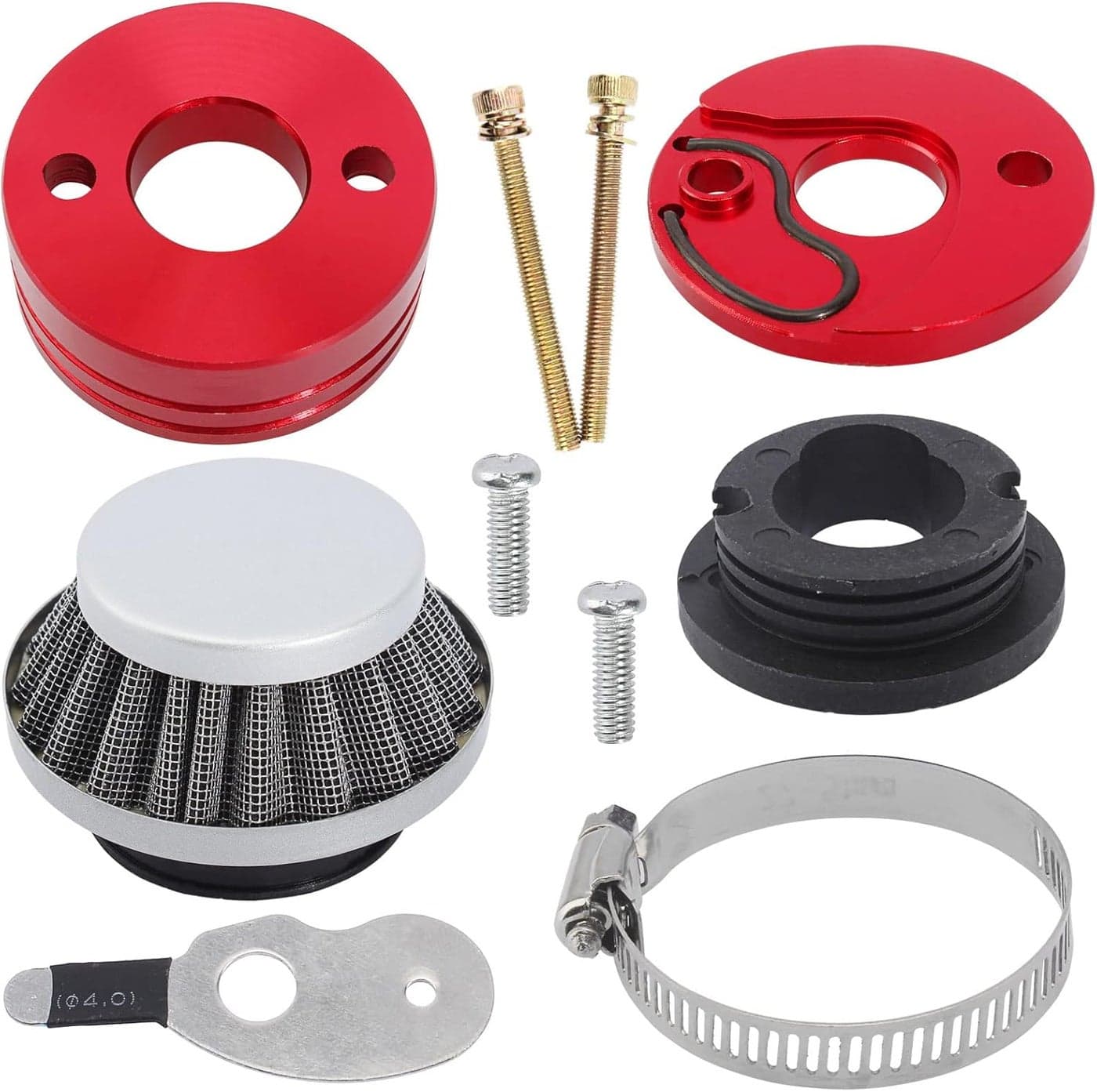QAZAKY 42mm-45mm Filter Adapter Velocity Stack for 2-Stroke Engines