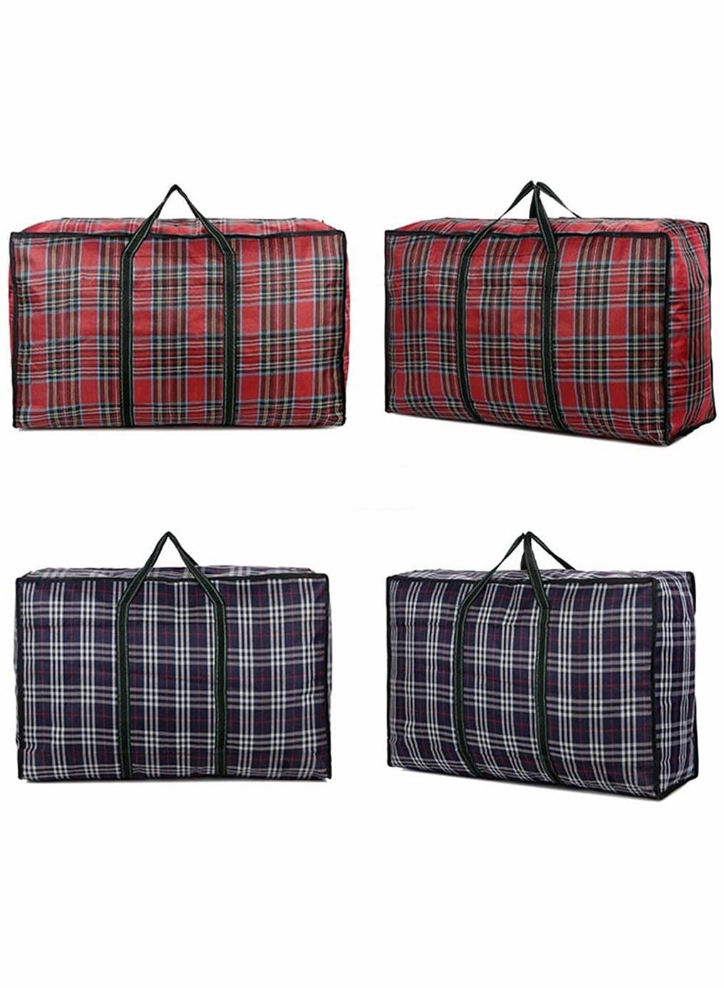 4pcs Extra Large Storage Bags Tote Moving Luggage Bag Large Capacity Clothing Storage Bags Oxford Cloth Waterproof for Travelling College Carrying Dorm Room Essentials Moving Supplies