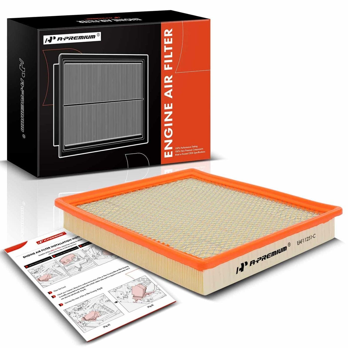 APremium Engine Air Filter Compatible with Buick Regal Cadillac XTS Chevrolet Impala Malibu Malibu Limited 20132020 20L 25L 36L Flexible Panel Replace 22989313