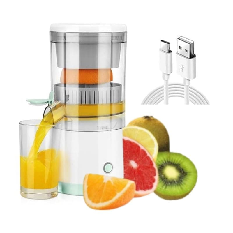 Drumstone 【Limited Time Summer Season With 15 Years Warranty】Automatic Citrus Fruit Juicer Electrical Orange Juicer Squeezer Electric Lemon Juicer Rechargeable and Portable for Kitchen Juicer