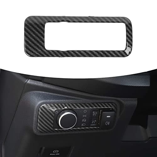 RAZPOY Headlight Switch Button Cover Trim for 2021-2025 Ford Bronco Accessories Carbon Fiber