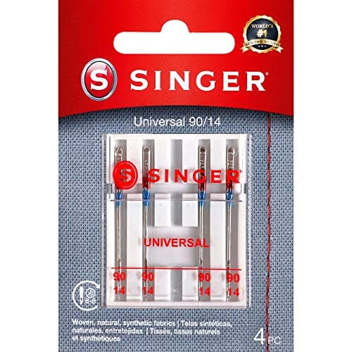 SINGER 04736 Sewing Machine Needles, 5-Pack, 90/14
