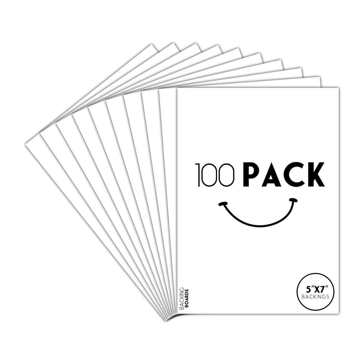 Golden State Art 5x7 Backing Board Only 4Ply Thick 100 Single Backer Boards for Frame Photo Print