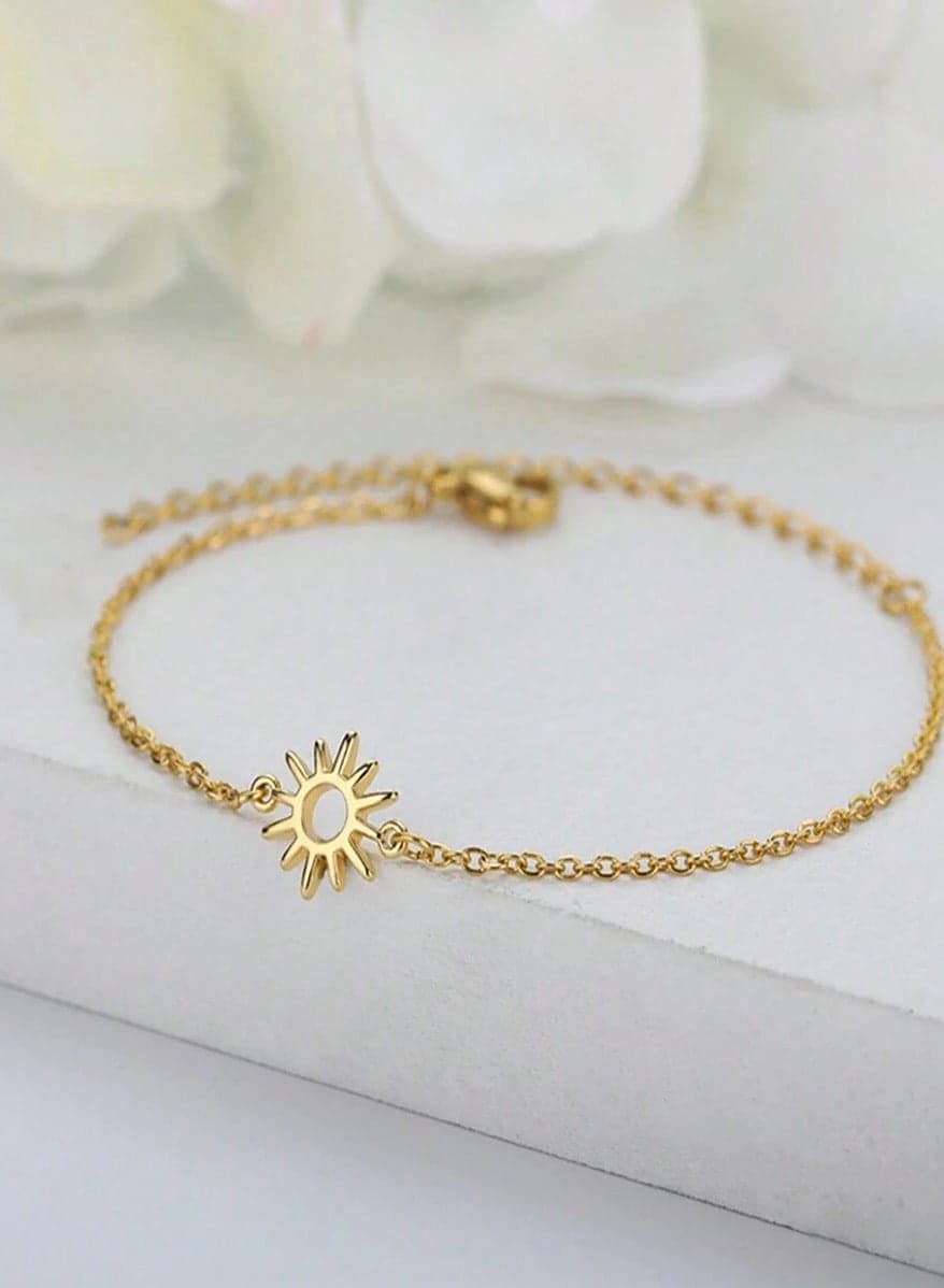 Stainless Steel 18k Gold Plated Anklet