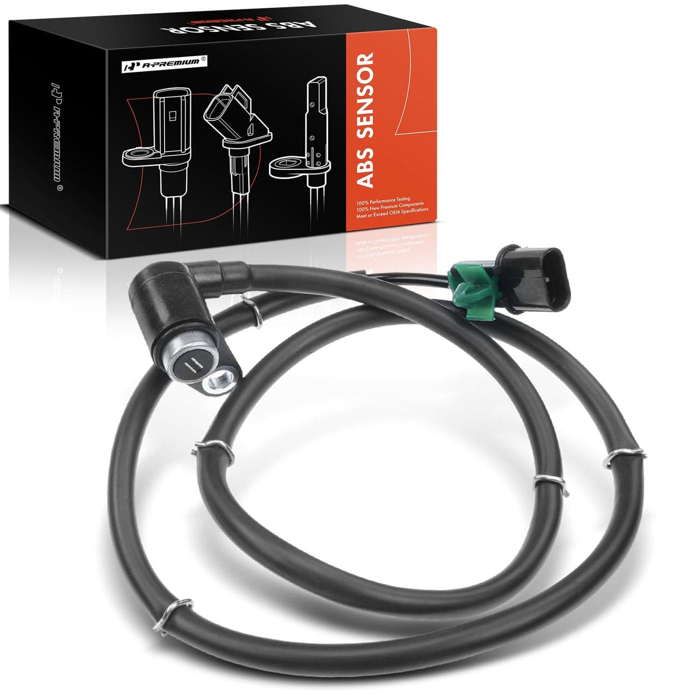 APremium Rear ABS Wheel Speed Sensor Compatible with Mitsubishi Models Montero 1996 1997 1998 1999 2000 Replaces MR307049 AB0595